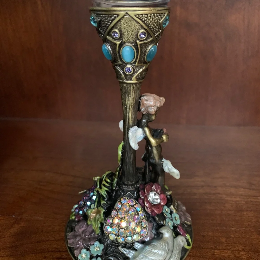 Kirks Folly forget-me-not angel gem-studded goblet. Rare, collectible.❣️ - Picture 8 of 12
